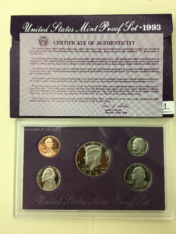 1993 U.S. Proof Set ...