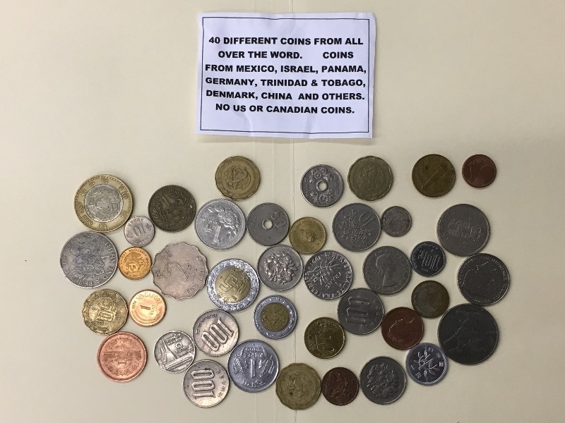 (40) Different Coins From All Over ...