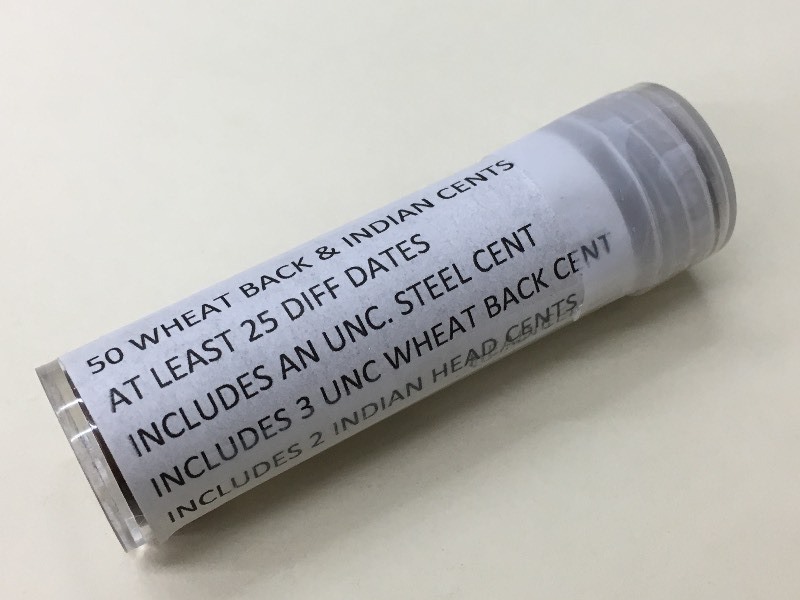 (1) Roll Of (50) Wheat Back & India...