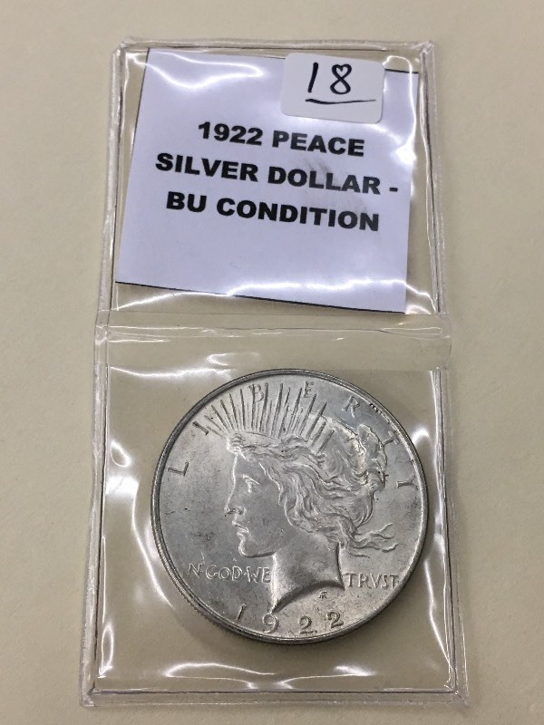 1922 Peace Silver Dollar ...