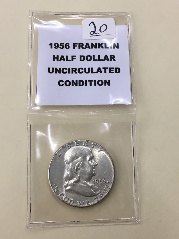 1956 Franklin Half Dollar Uncircula...
