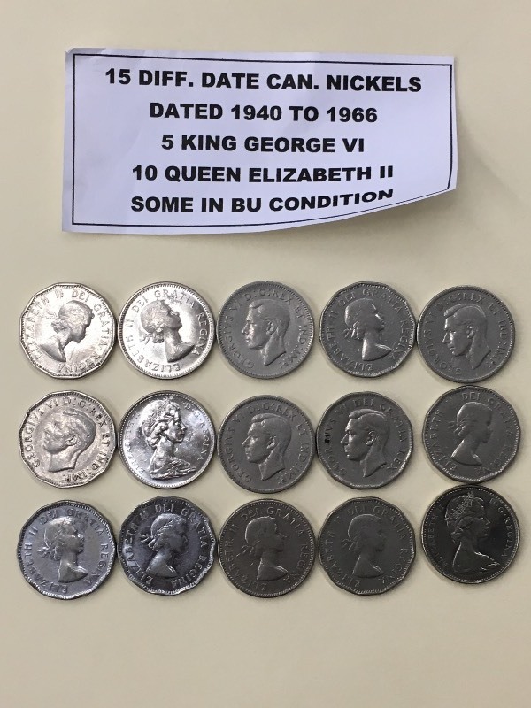 (15) Different Date Canadian Nickel...