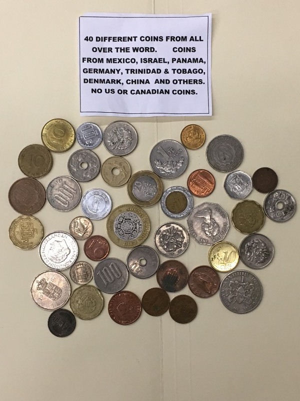 (40) Different Coins From All Over ...