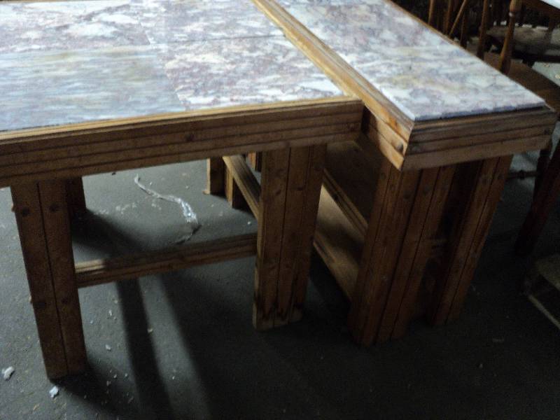lot 2 image: coffee table 38in long, and 14in wi...