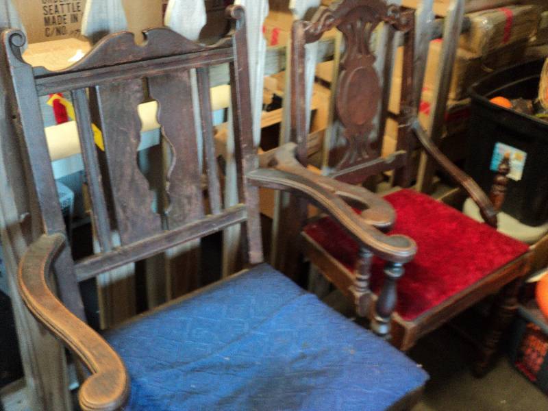 lot 68 image: 2 chairs as is...