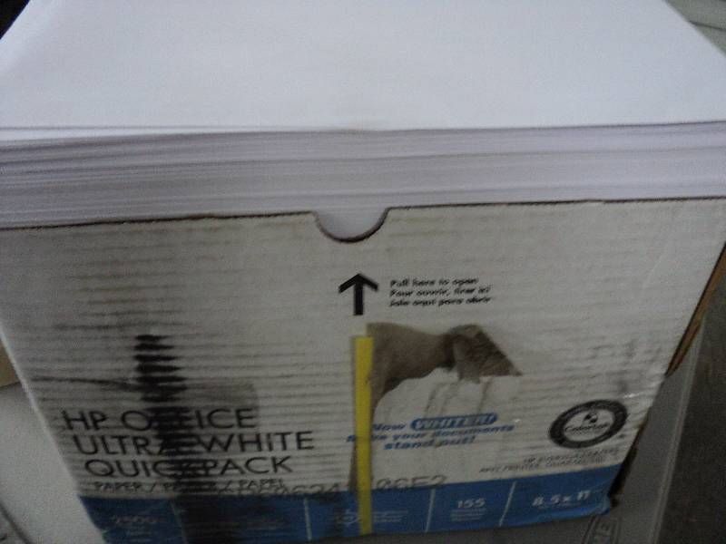 lot 103 image: box of 2500 sheets of8.5x11 white p...