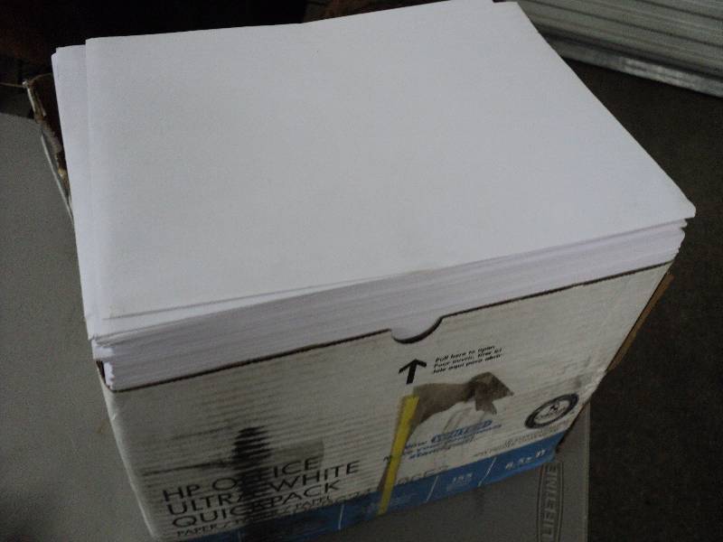 lot 106 image: box of 2500 sheets of8.5x11 white p...