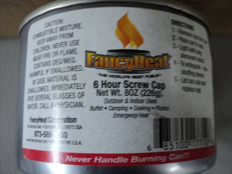 lot 108 image: 23 cans of fancy heat, lasts for 6 ...