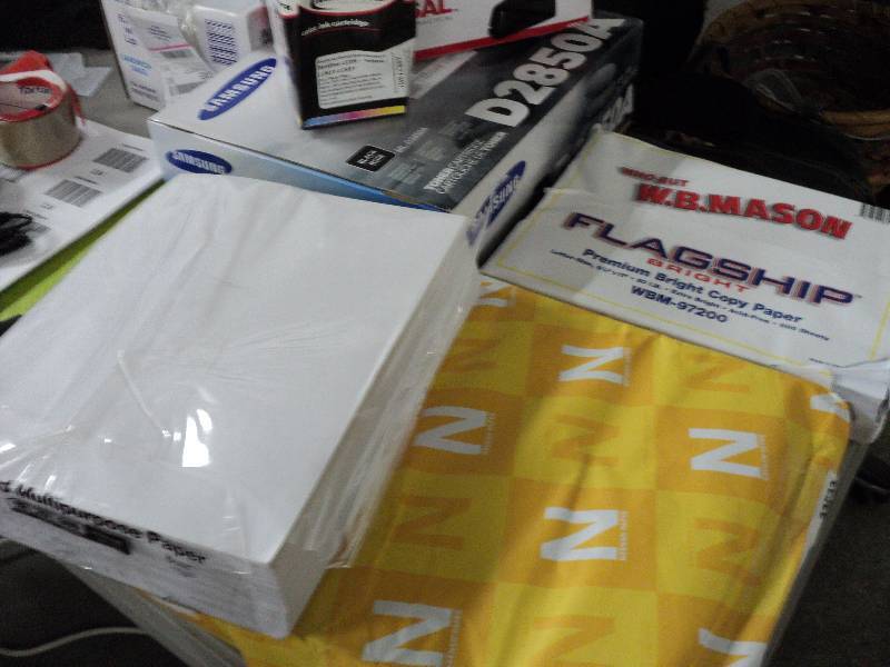 lot 114 image: office paper and supplies...