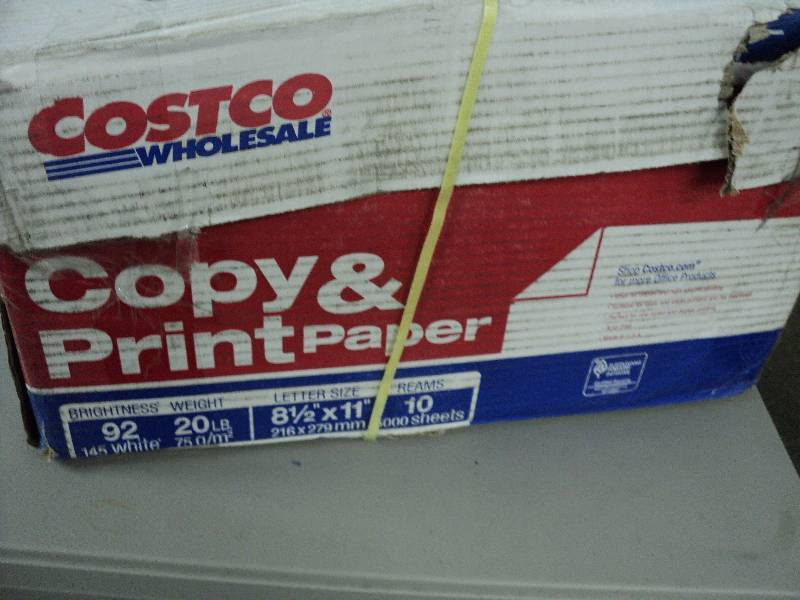 lot 117 image: partial box of 8.5x11 copy paper...