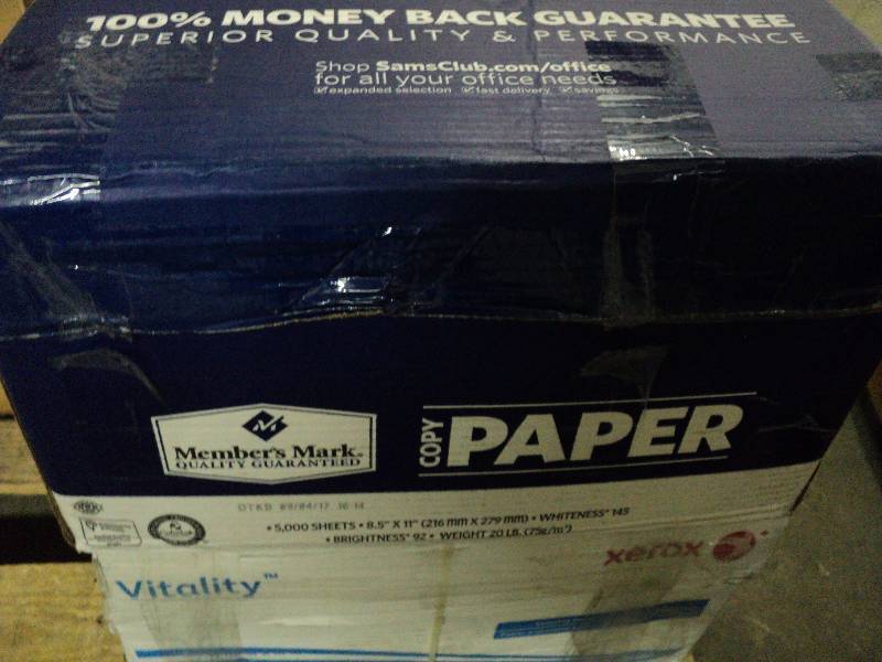 lot 127 image: 5000 sheets of 8.5x11 white copy pa...