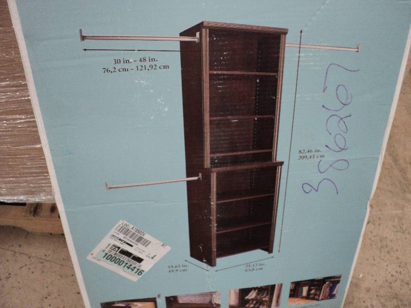 lot 148 image: closetmaid deluxe closet kit...