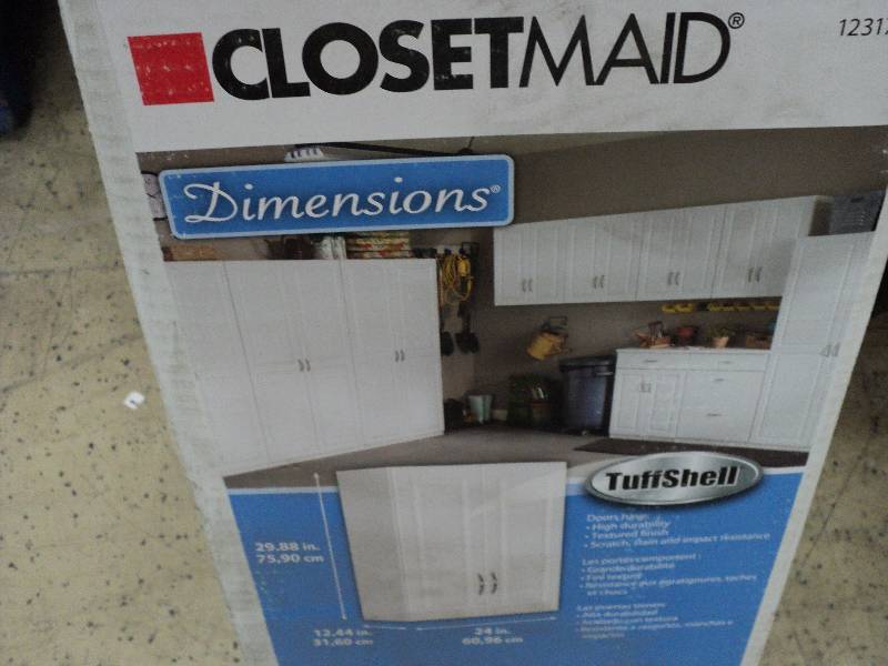 lot 149 image: closetmaid 2 door wall cabinet...
