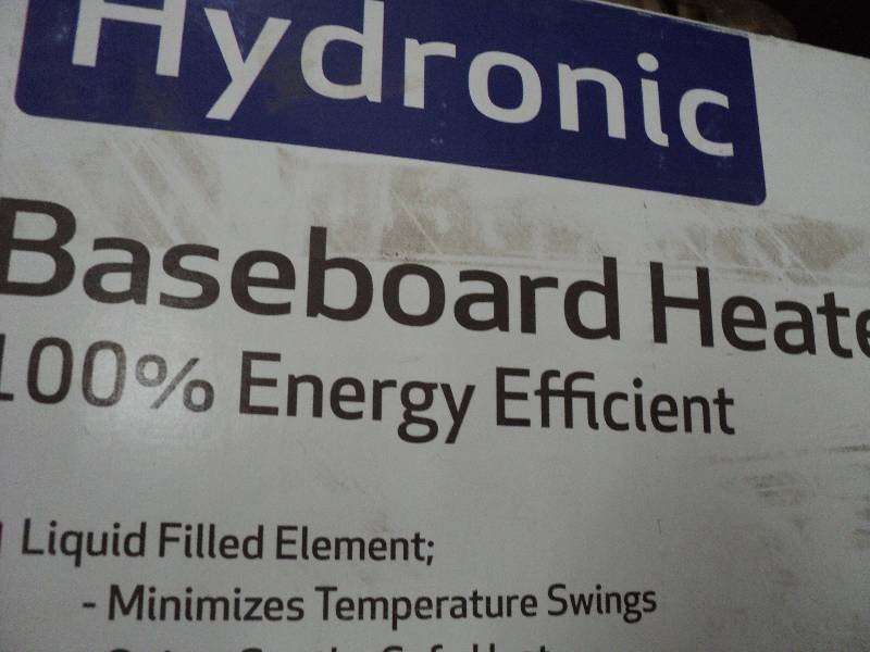lot 150 image: hydronic baseboard heater...