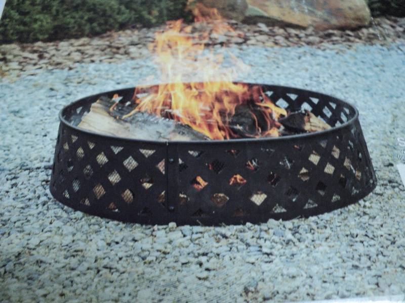 lot 168 image: hampton bay 30in outdoor fire ring...