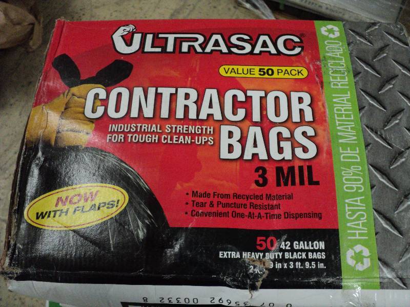 lot 172 image: UltraSac congractor bags, 50 in a p...