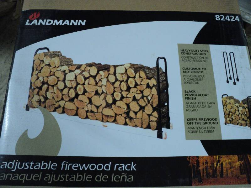 lot 175 image: landmore adjustable firewood rack...