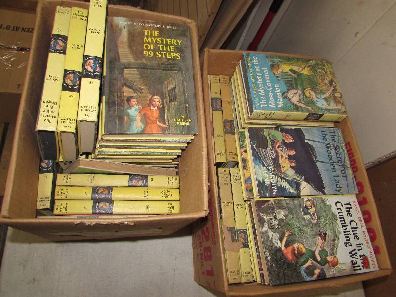 lot 139 image: TWO BOXES OF NANCY DREW BOOKS