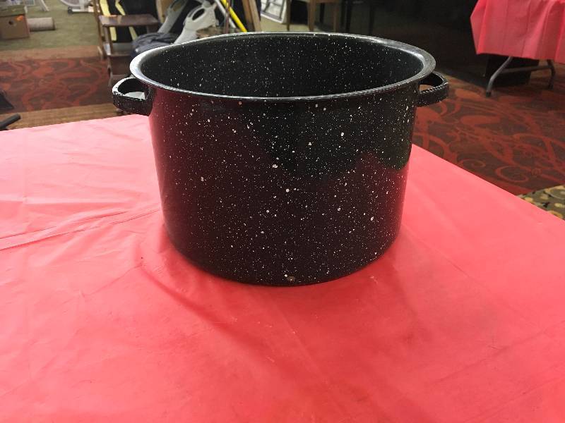 lot 182 image: ENAMEL CANNER POT