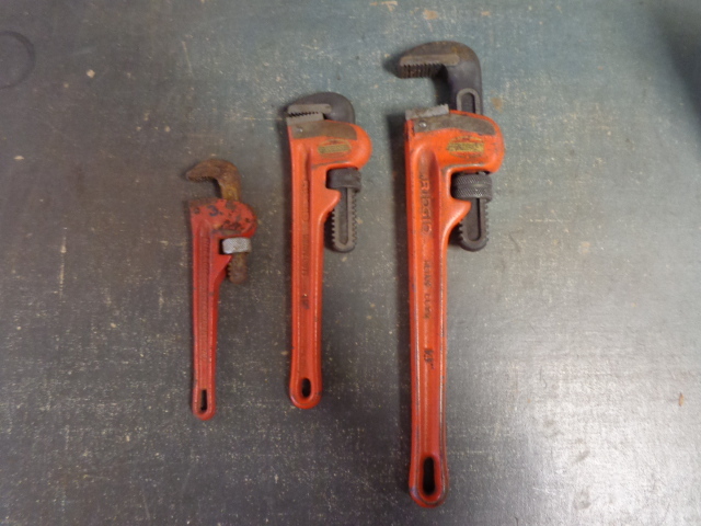 lot 20 image: Ridgid Heavy Duty Pipe Wrenches