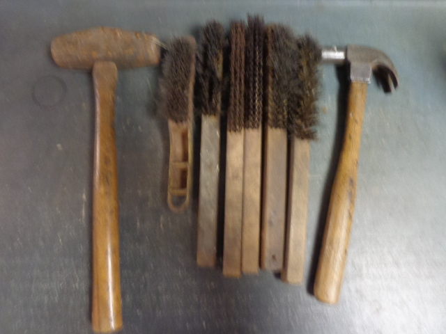 lot 24 image: Metal Brushes and Hammers