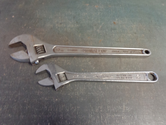 lot 45 image: Adjustable Crescent Wrenches