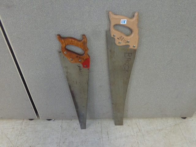 lot 118 image: Hand Saws