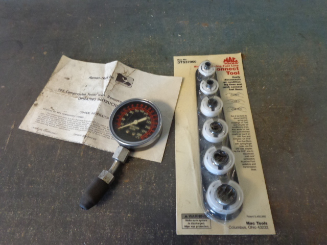 lot 142 image: Air Conditioning Disconnect Tools and Compression Tester