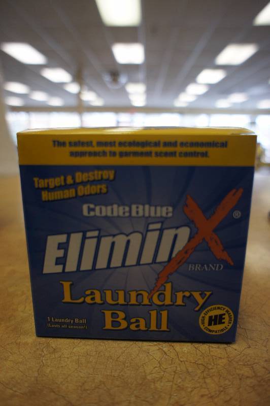 lot 46 image: New Code Blue EliminX Laundry Ball OA1205