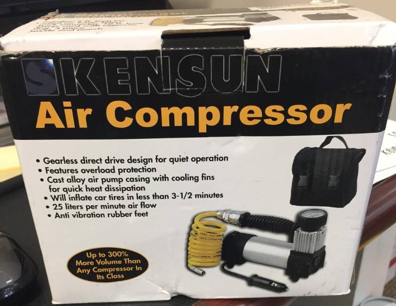 lot 174 image: New, Kensun Portable Travel Heavy Duty Multi-Use Air Pump CompressorInflator