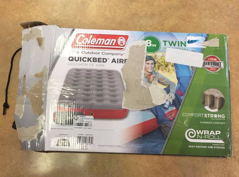 lot 197 image: New, Opened box Coleman QuickBed Single High Airbed Twin