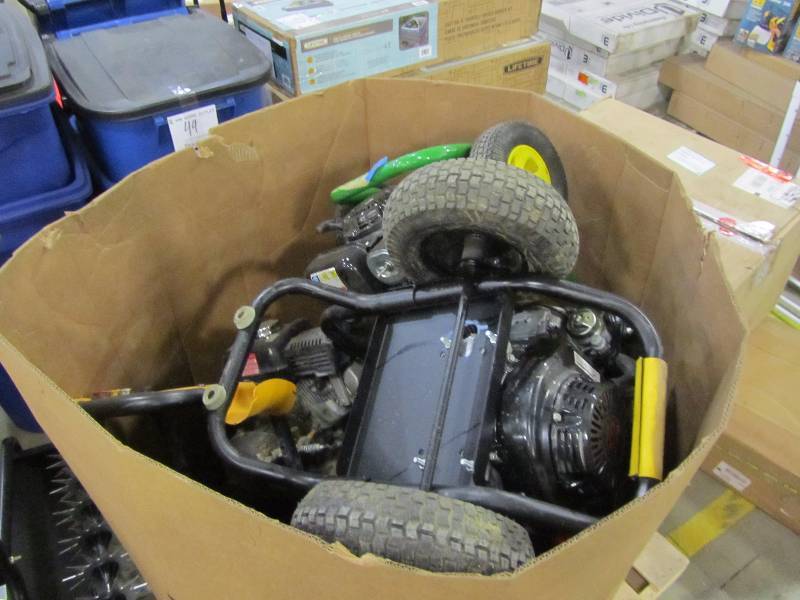 Pallet of pressure washers