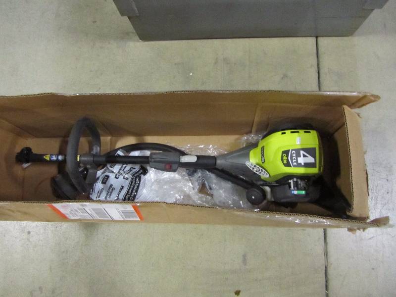 Ryobi Reconditioned 4-Cycle 30cc Attachment Capable Curved Shaft Gas Trimmer