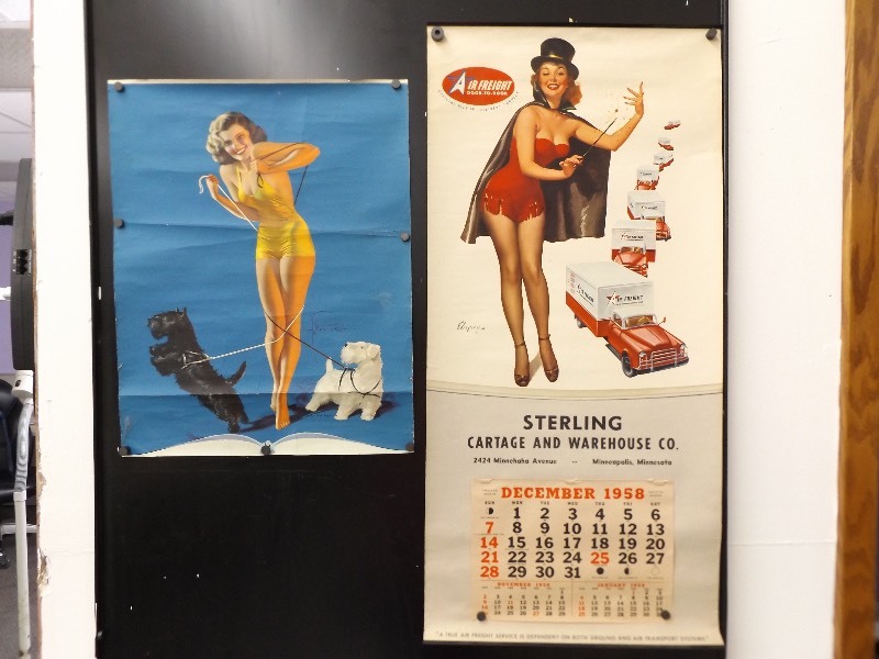 2 Vintage Pin Up PostersCalendars