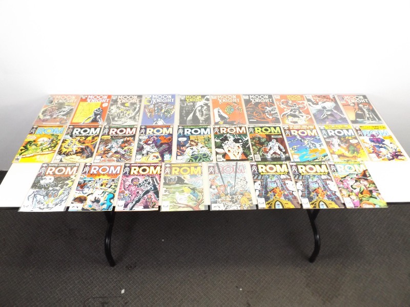 Lot of Vintage ROM and Moon Knight Comic Books