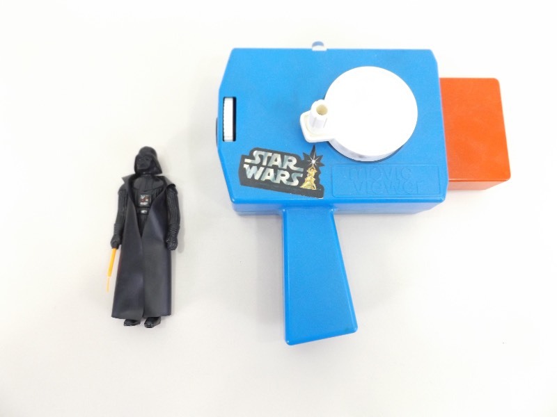 1977 Star Wars Darth Vader Figure and Kenner Movie Reel
