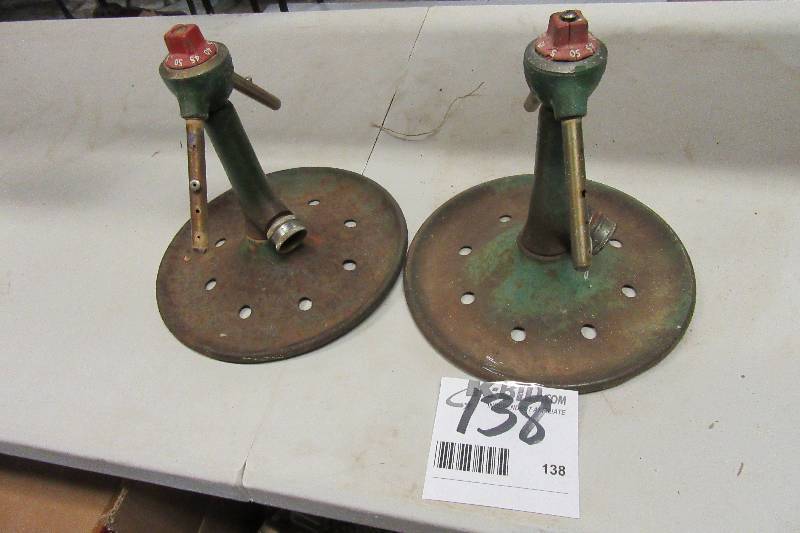 lot 138 image: Pair of vintage sprinklers
