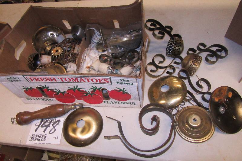 lot 148 image: Misc. Light hardware as pictured