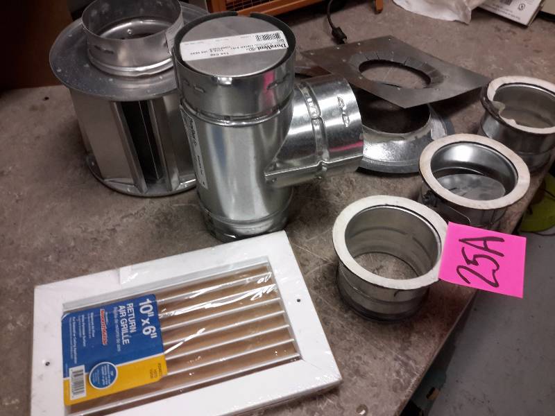 lot 25A image: Misc. HVAC pipes, vents and accessories