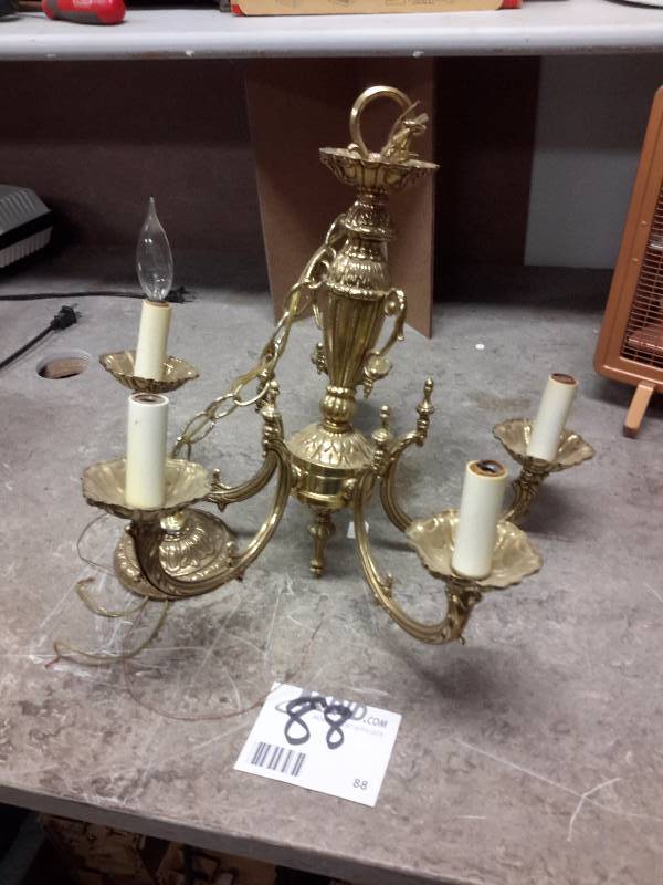 lot 88 image: Candle type of Chandelier Nice shape