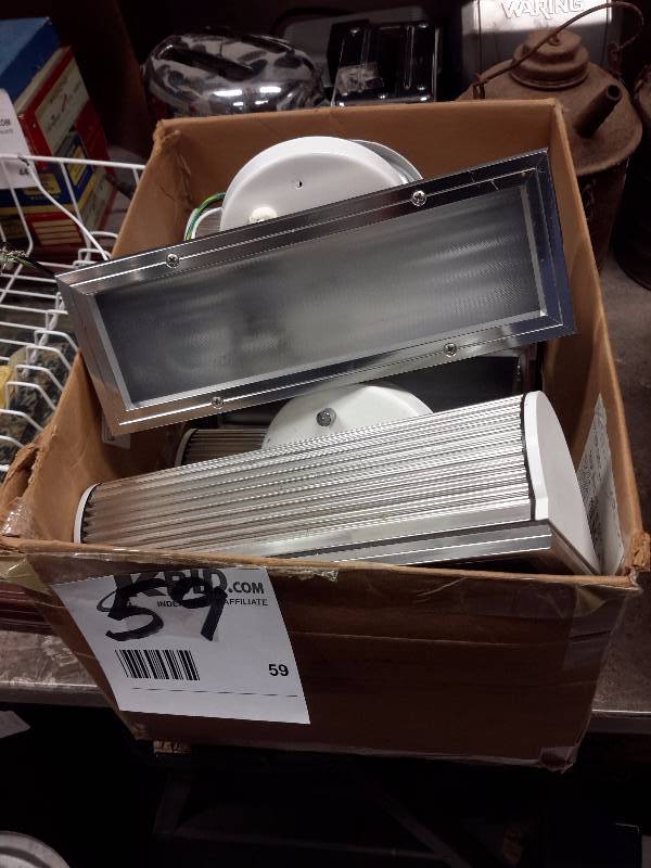 lot 59 image: Set of 6, Incandescent luminaire ELLIPTipar lights