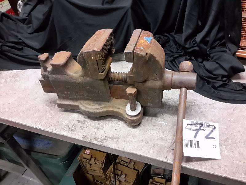 lot 72 image: Vintage Wiliamatic Vise.. Patented, 1891