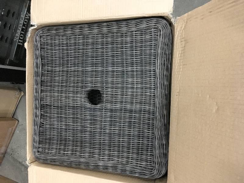 lot 41 image: Spring Haven Gre Umbrella Side Table  open box never used