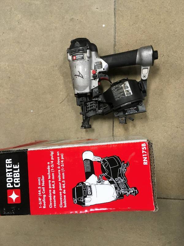lot 45 image: Porter Cable 1-34 Roofing Coil Nailer in working conditions