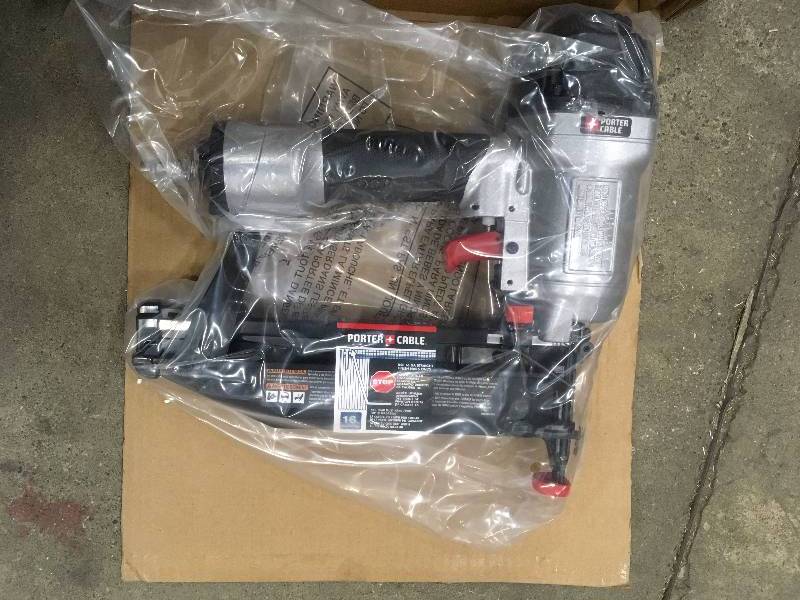 lot 60 image: Porter-Cable 16-Gauge Pneumatic Nailer New