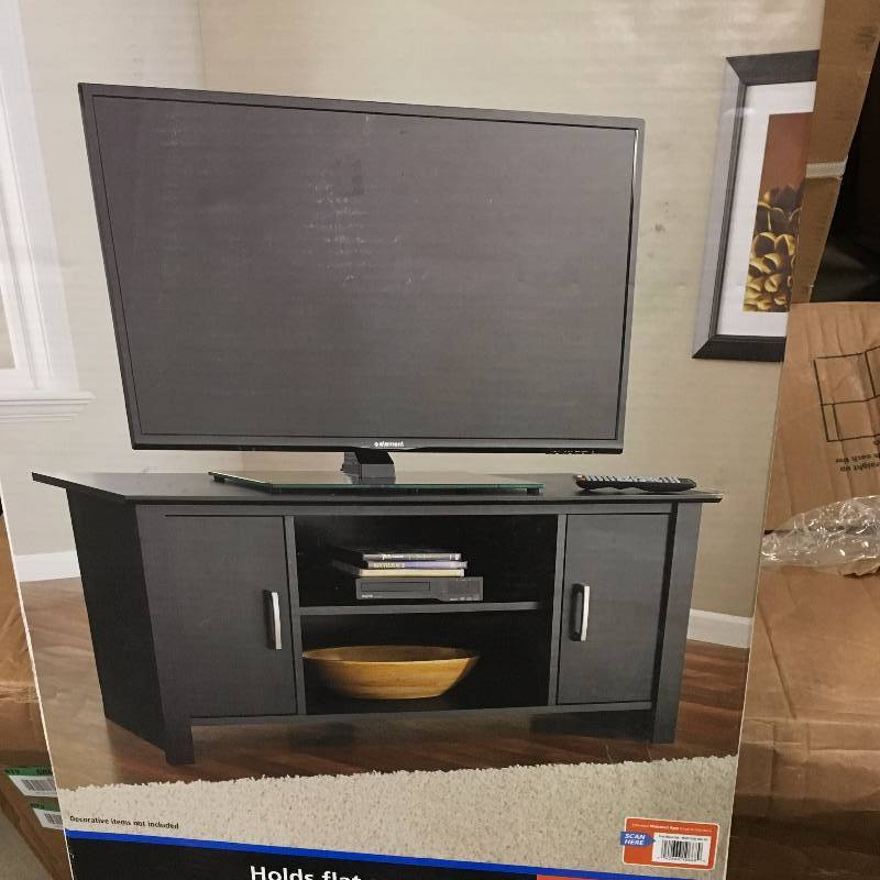 Mainstays TV Stand For FlatScreen TVs Up To 42' Entertainment Storage