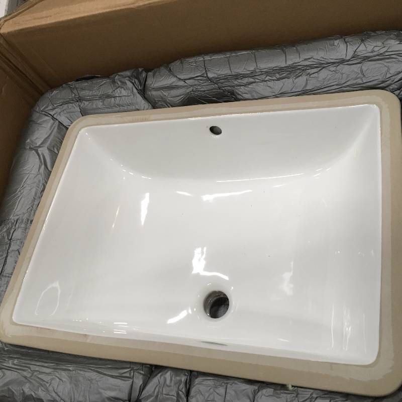 lot 71 image: American Standard 0618000.222 STUDIO UNDERMOUNT LAVATORY 21 X 14 LIN open box never used
