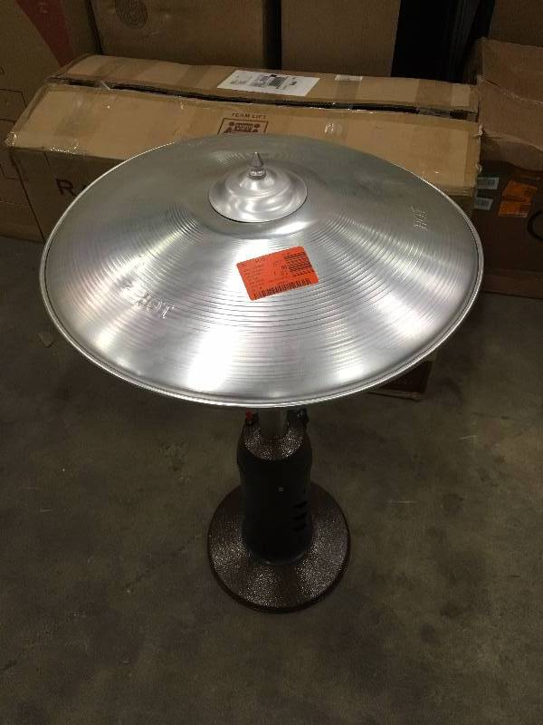 lot 77 image: Gardensun 11,000 BTU Powder Coated Bronze Tabletop Propane Patio Heater