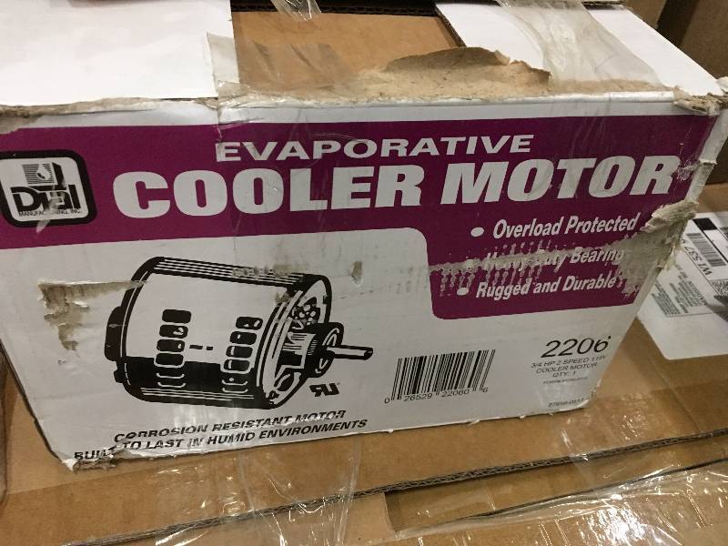 lot 79 image: DIAL 2-Speed 34 HP Evaporative Cooler Motor open box never used