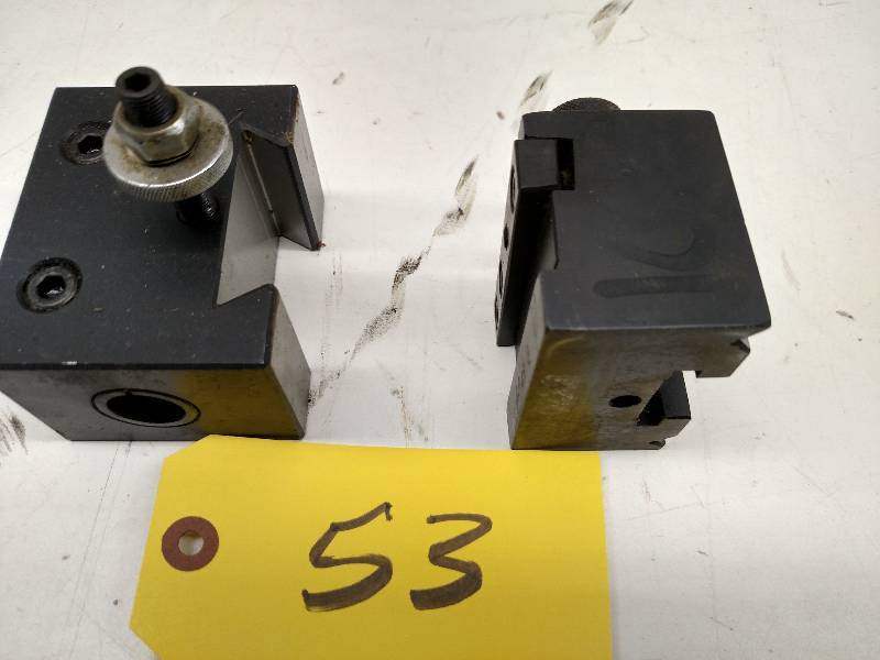 lot 53 image: (2) Lathe Tool Holders...